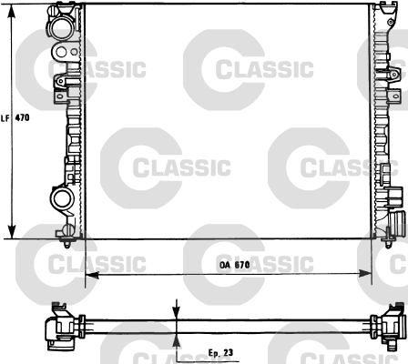 Radiateur Valeo 231166