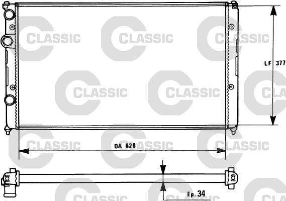 Radiateur Valeo 231267