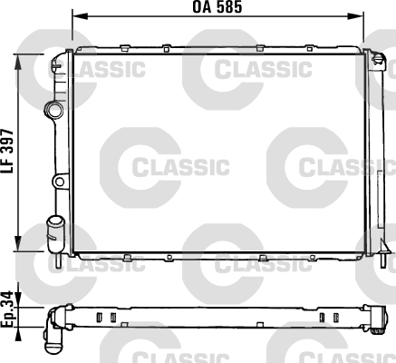 Radiateur Valeo 231380