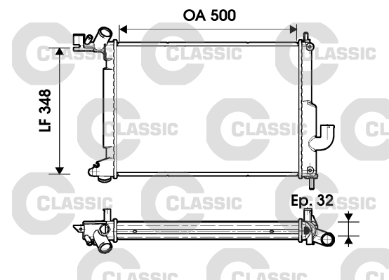 Radiateur Valeo 232349