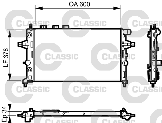 Radiateur Valeo 232548