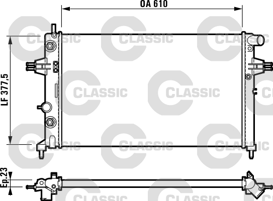 Radiateur Valeo 232549