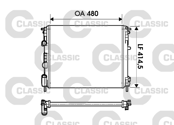 Radiateur Valeo 232621