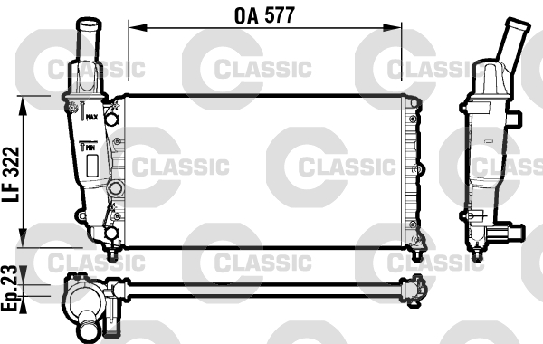 Radiateur Valeo 232705