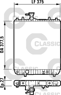 Radiateur Valeo 232719