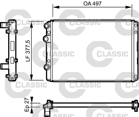 Radiateur Valeo 232953