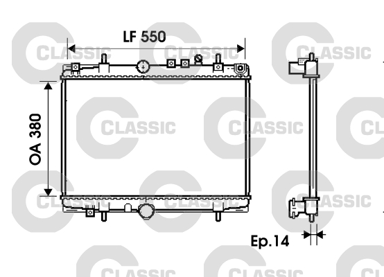 Radiateur Valeo 234278
