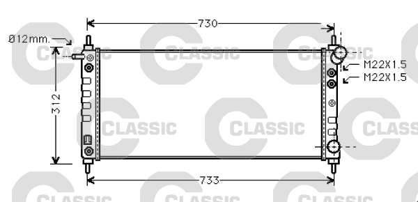 Radiateur Valeo 234387
