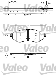 Remblokset Valeo 601305