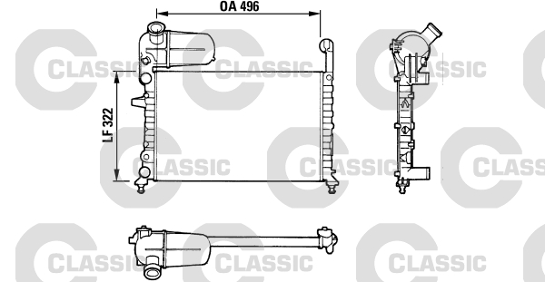 Radiateur Valeo 311070
