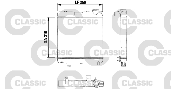 Radiateur Valeo 383053