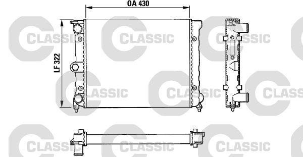 Radiateur Valeo 383819