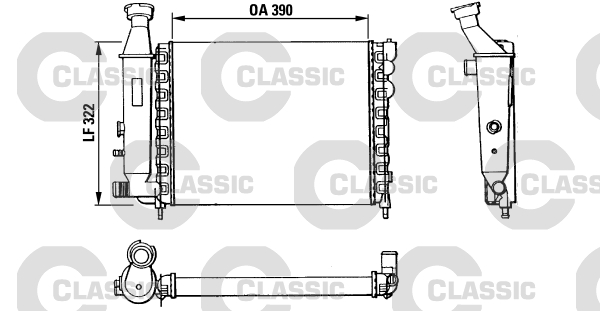 Radiateur Valeo 383866
