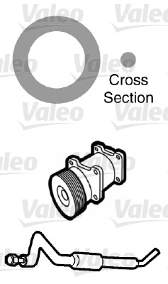 Koelmiddelbuis pakking Valeo 509756