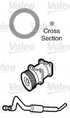 Koelmiddelbuis pakking Valeo 509757