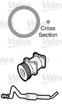 Koelmiddelbuis pakking Valeo 509758