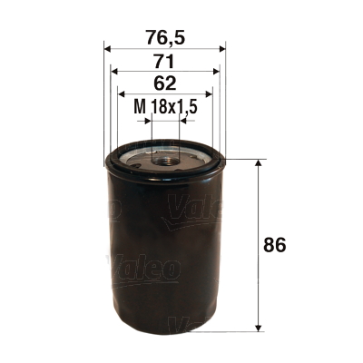 Oliefilter Valeo 586010