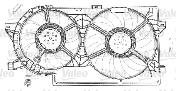 Ventilatorwiel-motorkoeling Valeo 696012