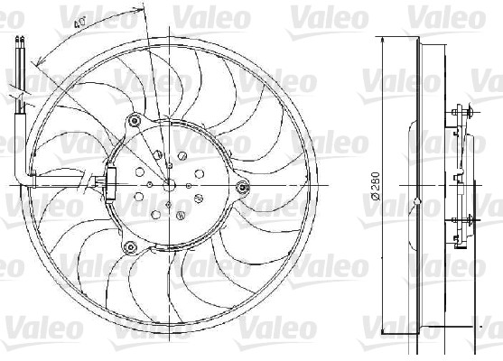 Ventilatorwiel-motorkoeling Valeo 696018