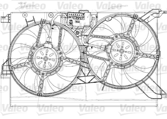 Ventilatorwiel-motorkoeling Valeo 696023