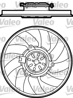 Ventilatorwiel-motorkoeling Valeo 696026