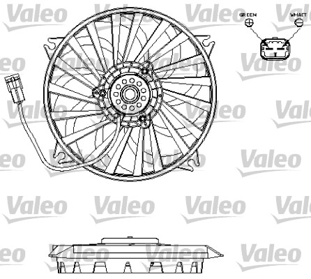 Ventilatorwiel-motorkoeling Valeo 696141