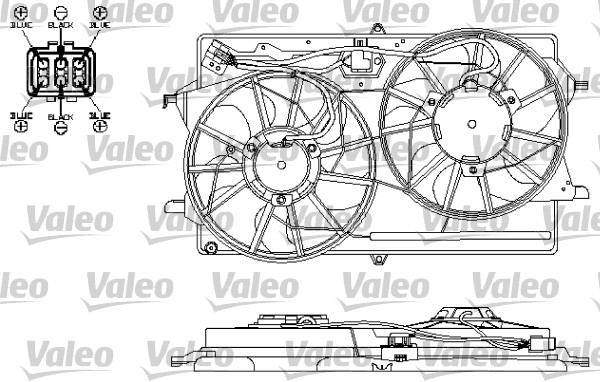 Ventilatorwiel-motorkoeling Valeo 696149