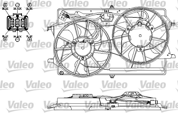 Ventilatorwiel-motorkoeling Valeo 696150