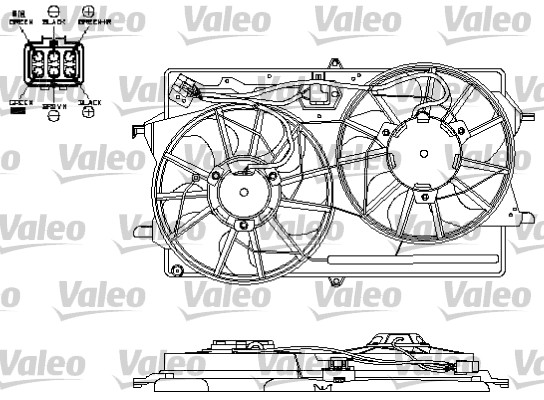 Ventilatorwiel-motorkoeling Valeo 696153