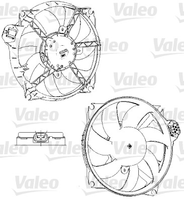 Ventilatorwiel-motorkoeling Valeo 696229