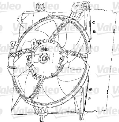 Ventilatorwiel-motorkoeling Valeo 696238