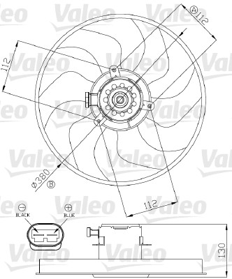 Ventilatorwiel-motorkoeling Valeo 696288