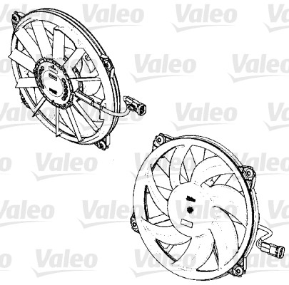 Ventilatorwiel-motorkoeling Valeo 696326