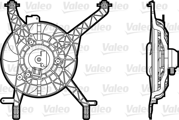 Ventilatorwiel-motorkoeling Valeo 696345