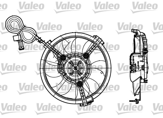 Ventilatorwiel-motorkoeling Valeo 698182