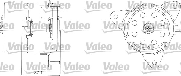 Ventilatorwiel-motorkoeling Valeo 698303