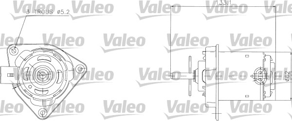 Ventilatorwiel-motorkoeling Valeo 698316