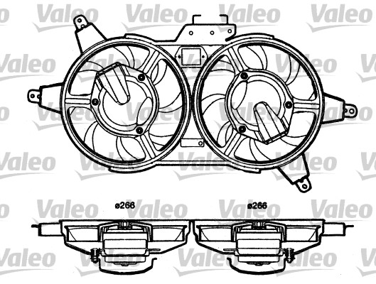 Ventilatorwiel-motorkoeling Valeo 698362