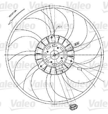 Ventilatorwiel-motorkoeling Valeo 698424