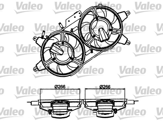 Ventilatorwiel-motorkoeling Valeo 698482