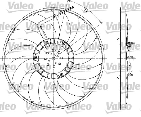 Ventilatorwiel-motorkoeling Valeo 698610