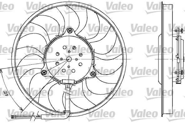 Ventilatorwiel-motorkoeling Valeo 698611