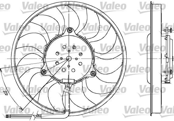 Ventilatorwiel-motorkoeling Valeo 698612