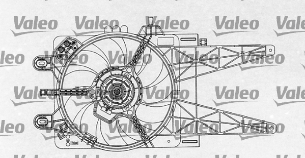 Ventilatorwiel-motorkoeling Valeo 698763