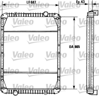 Radiateur Valeo 730748