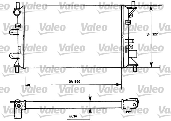 Radiateur Valeo 730857