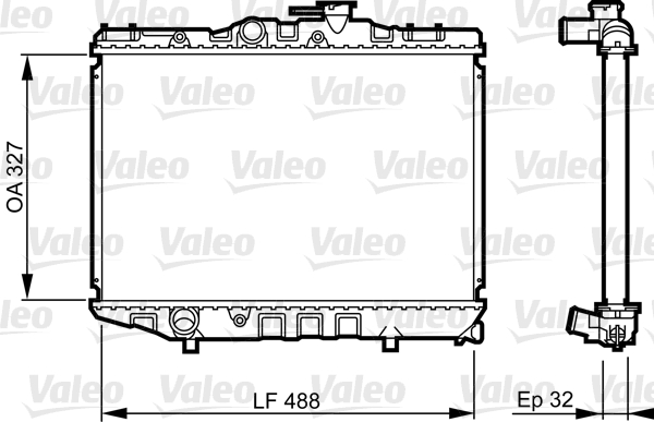 Radiateur Valeo 731122