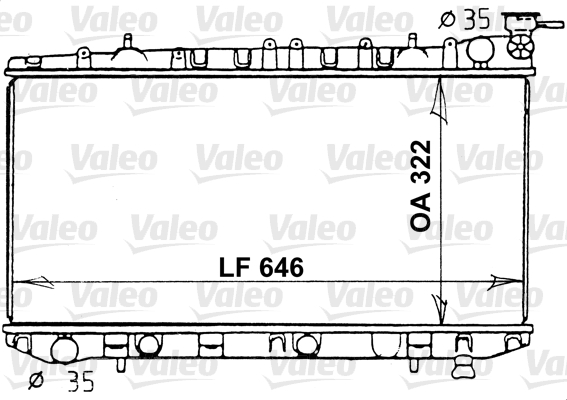 Radiateur Valeo 731202