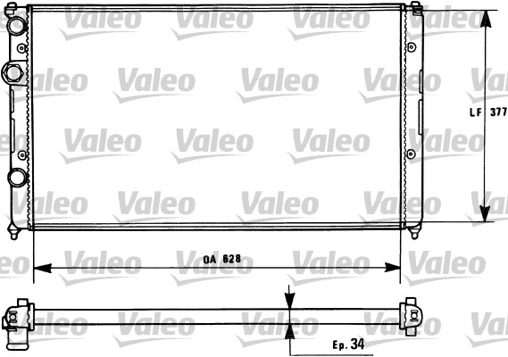 Radiateur Valeo 731267