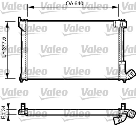 Radiateur Valeo 731289